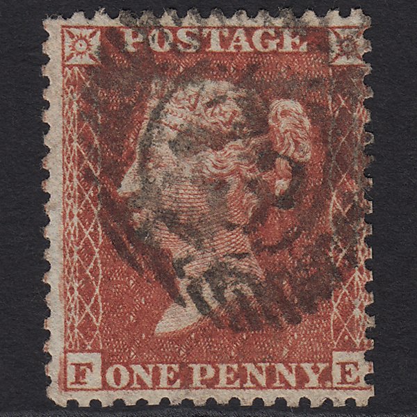 GB QV 1855 1d Red-brown (Plate 2) SG24-C3(1) FE GU London D&S 73 73d4b