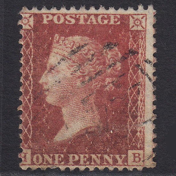 GB QV 1857 1d Rose-red (Plate 59) SG40-C10(1) HB GU Light Cancel Misperf