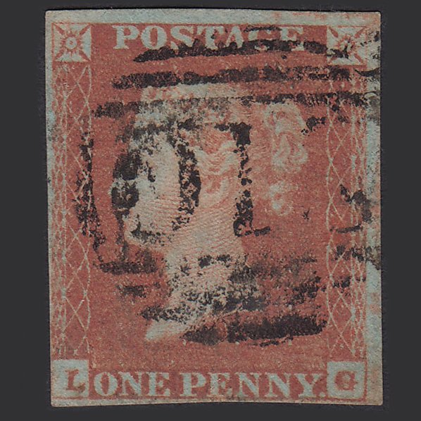 GB QV 1841 1d Red-brown (Plate 80) SG8-B1(1) LG GU nr 4M Imperf