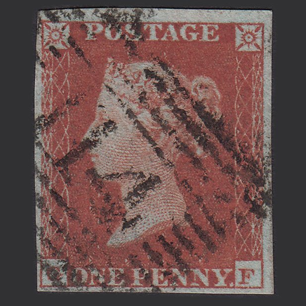 GB QV 1841 1d Red-brown (Plate 130) SG8-B2(1) GF FU 4M Imperf Dundee 114