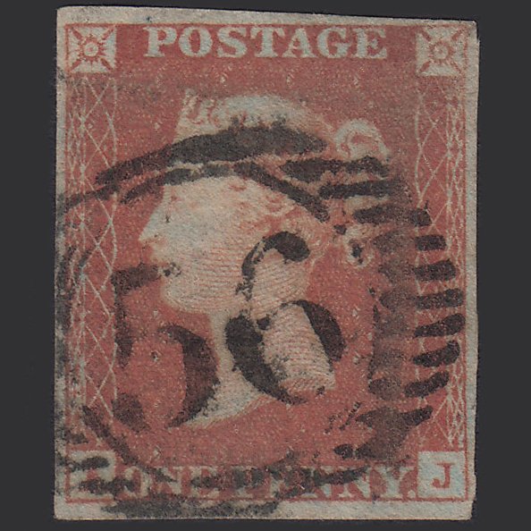 GB QV 1841 1d (Plate 90) SG8-B1(1) AJ GU Missing Imprimatur 4M London D&S 56