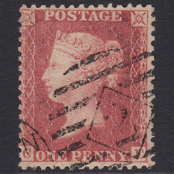 GB QV 1857 1d Rose-red (Plate 59) SG40-C10(1) CE FU Pearson Hill No. 2