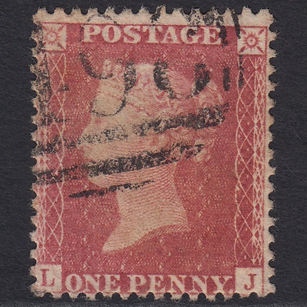 GB QV 1857 1d Rose-red (Plate 66) SG40-C10(1) LJ GU Manchester 498