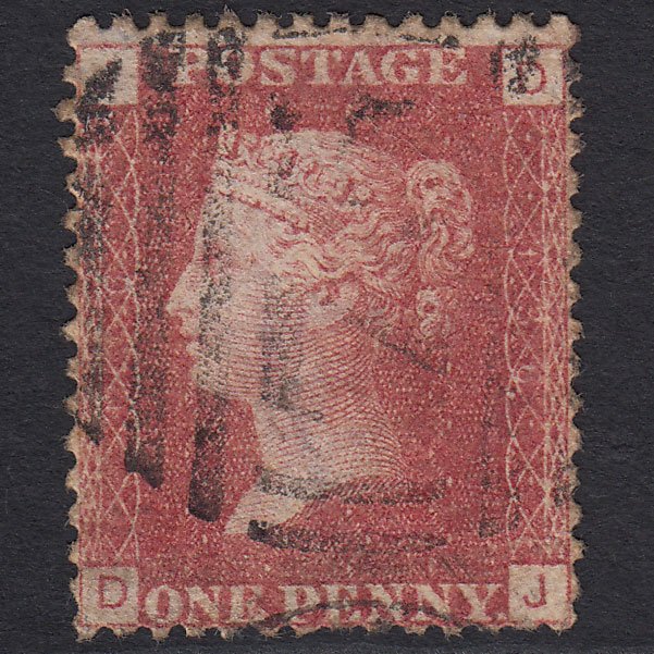 GB QV 1864 1d Rose-red (Plate 136) SG43-G1(1) DJ GU Birmingham 75