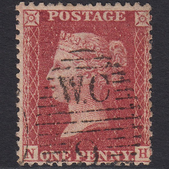 GB QV 1857 1d Rose-red (Plate 44) SG40-C10(1) NH FU London D&S WC9