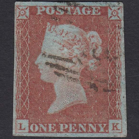 GB QV 1841 1d Very Blued (Plate 71) SG8a-B1(2) LK GU Light Cancel