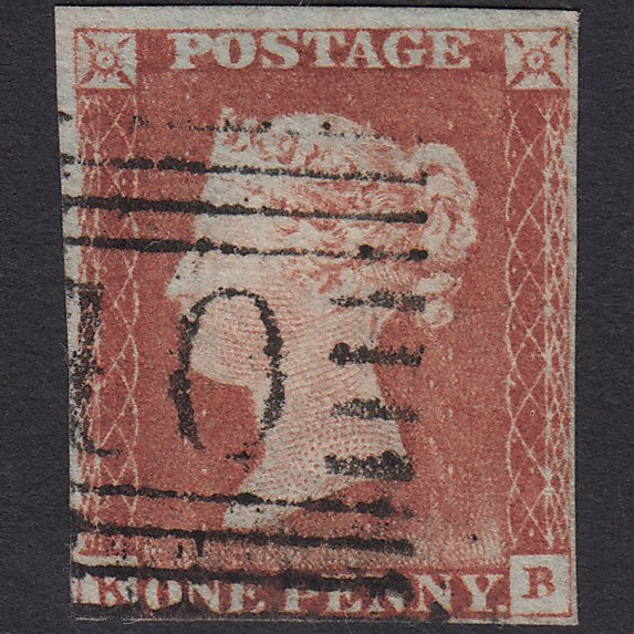 GB QV 1841 1d Pale Red-brown (Plate 68) SG9-B1(3) KB FU 4 Margins Scotland
