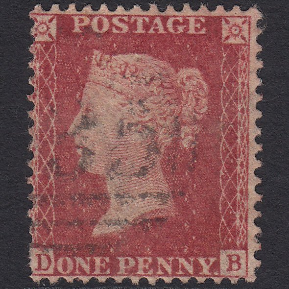 GB QV 1857 1d Rose-red (Plate 43) SG40-C10(1) DB FU