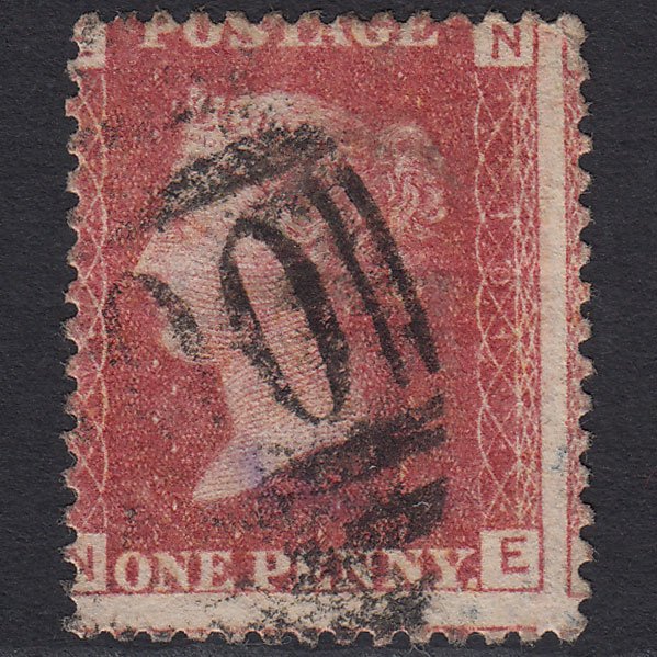 GB QV 1864 1d Rose-red (Plate 101) SG43-G1(1) NE GU Large Misperf