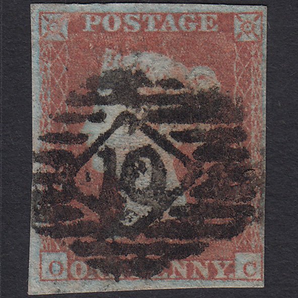 GB QV 1841 1d Red-brown (Plate 118) SG8-B1(1) OC GU 4 Margins