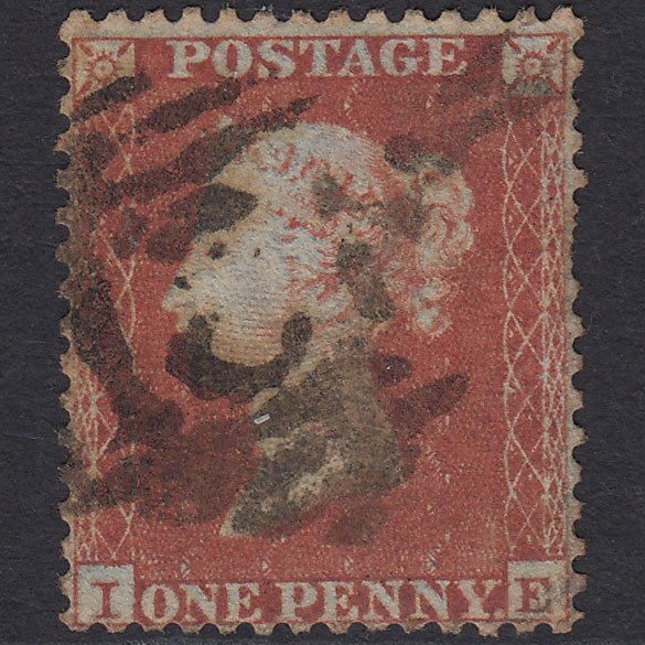 GB QV 1855 1d Red-brown Plate R5 SG22-C2(1) IE GU Ireland Well Centred