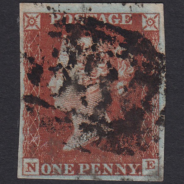 GB QV 1841 1d Red-brown (Plate 41) SG8-B1(1) NE GU 4M Huddersfield 387