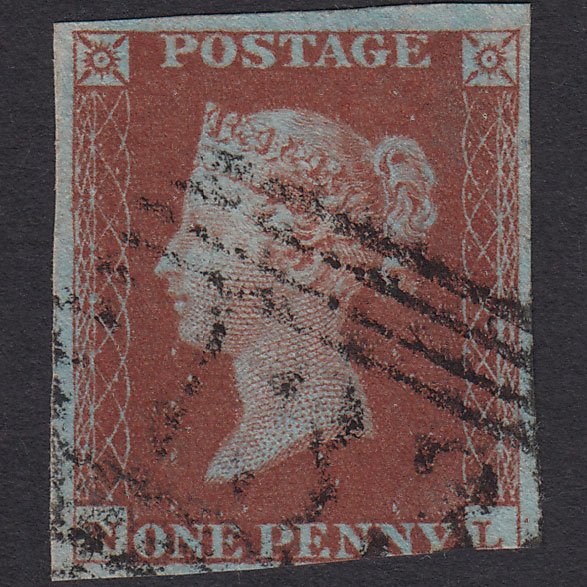GB QV 1841 1d Very Blued (Plate 51) SG8a-B1(2) NL GU 3 Margins Elgin 133