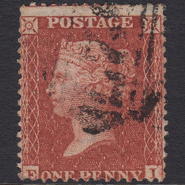 GB QV 1855 1d Red-brown (Plate 15) SG24-C3(1) EI GU Misperf