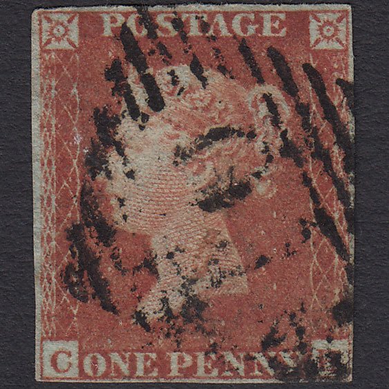 GB QV 1841 1d Red-brown (Plate 155) SG8-B2(1) CH GU Arklow 10