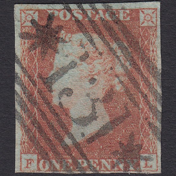 GB QV 1841 1d (Plate 89) SG8-B1(1) FL FU 4 Margins Edinburgh 131 Stars