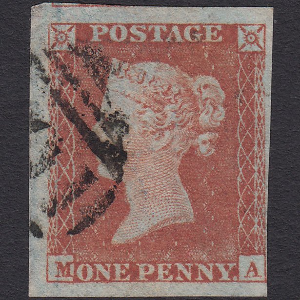 GB QV 1841 1d Red-brown (Plate 163) SG8-B2(1) MA GU 4 Good to Huge Margins