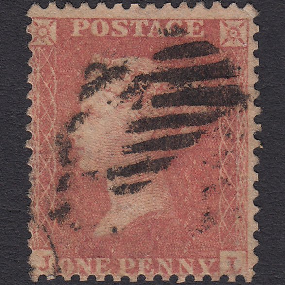 GB QV 1857 1d Pale Rose (Plate 39) SG39-C10(3) JL GU Ireland