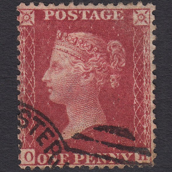 GB QV 1857 1d Rose-red (Plate 61) SG40-C10(1) OH FU Manchester 498 Spoon