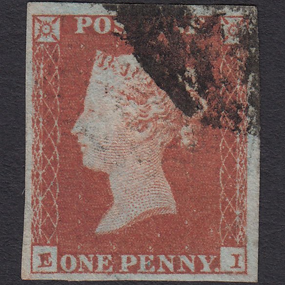 GB QV 1841 1d Red-brown (Plate 96) SG8-B1(1) EI FU 4 Margins