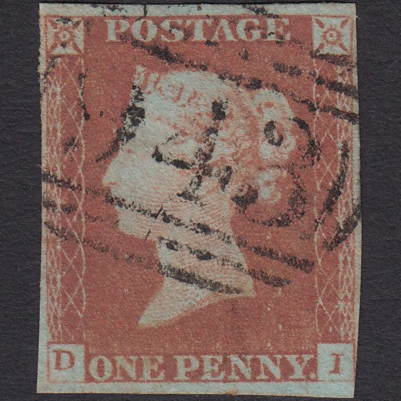 GB QV 1841 1d Red-brown (Plate 76) SG8-B1(1) DI GU 4 Margins Beaminster 943