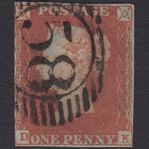 GB QV 1841 1d Red-brown (Plate 91) SG8-B1(1) DK GU nr 4M London D&S 58