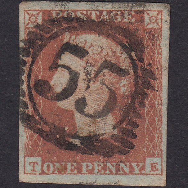 GB QV 1841 1d (Plate 94) SG8-B1(1) TE GU 4 Good Margins London D&S 55