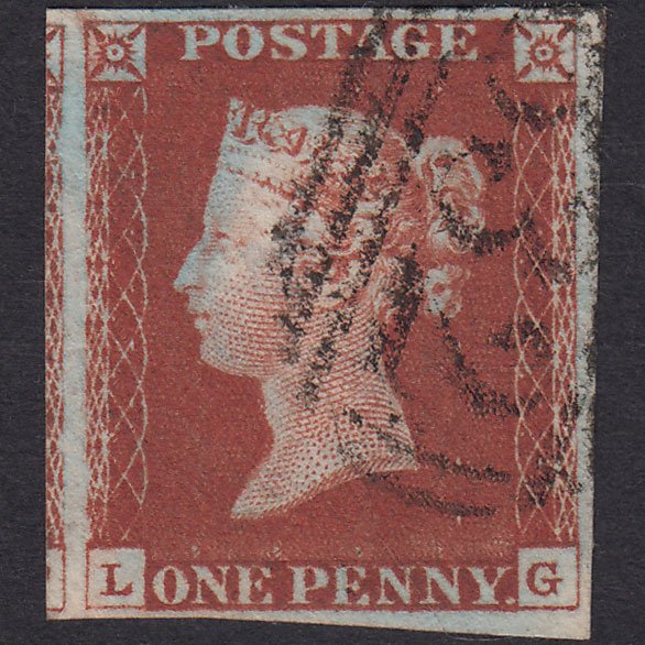 GB QV 1841 1d (Plate 61) SG10-B1(4) LG VFU 4 Good Margins Wallingford 832
