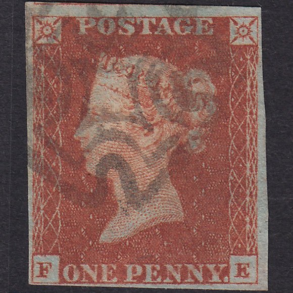 GB QV 1841 1d Red-brown (Plate 33) SG8-B1(1) FE GU 4M Dublin Type I MX