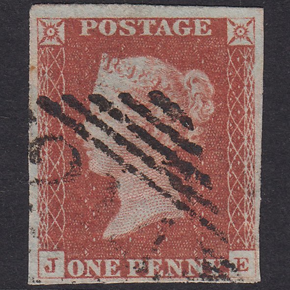GB QV 1841 1d Red-Brown Plate 68 SG8-B1(1) JE GU 4M Enniskillen 214