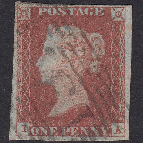 GB QV 1841 1d Red-Brown Plate 76 SG8-B1(1) IA GU 4 Margins Edinburgh 131