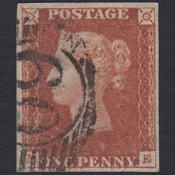 GB QV 1841 1d Red-Brown Plate 76 SG8-B1(1) ME GU 4 Good Margins 60