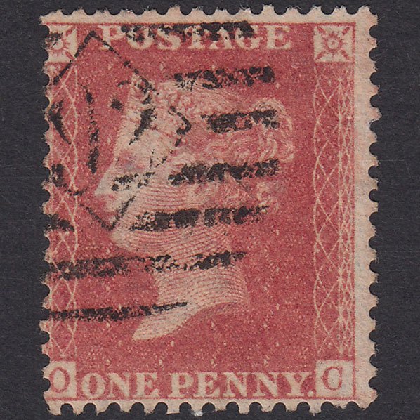 GB QV 1857 1d Rose-Red Plate 48 SG40-C10(1) OC FU London IS 92