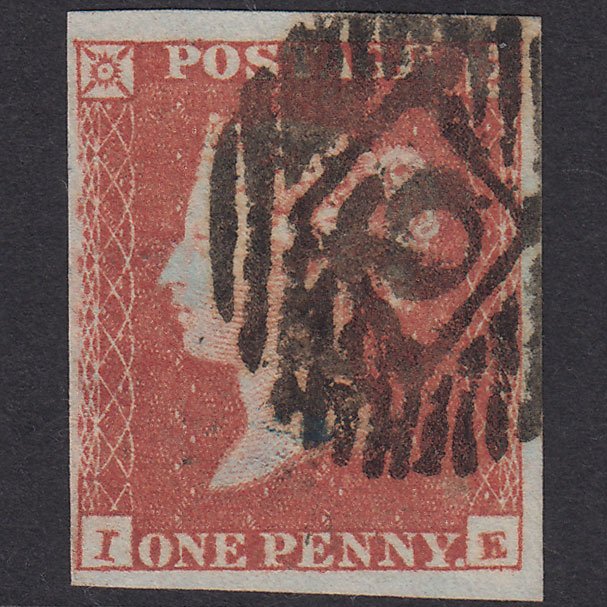 GB QV 1841 1d Red-Brown Plate 94 SG8-B1(1)-BS81 IE FU 4 Margins London