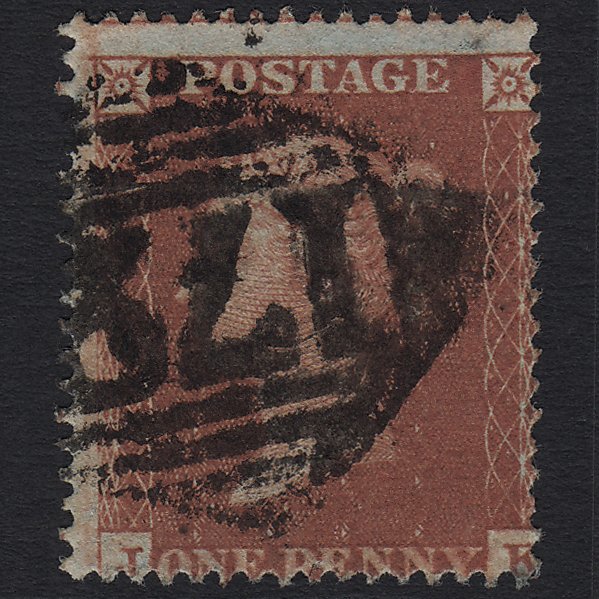 GB QV 1854 1d Red-brown (Plate 191) SG17-C1(1) JK GU Londonderry 172