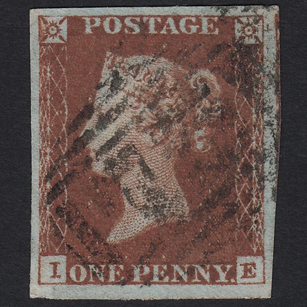 GB QV 1841 1d Red-brown (Plate 53) SG8-B1(1) IE FU Birmingham 75 4M Imperf