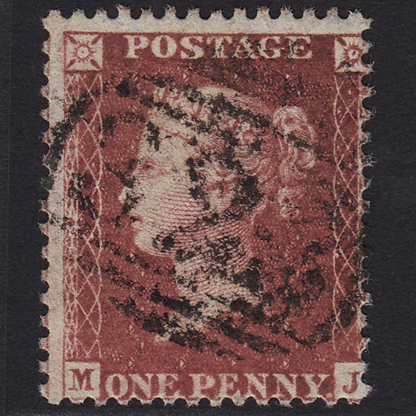 GB QV 1857 1d Deep Rose-red (Plate 47) SG41-C10(4) MJ FU