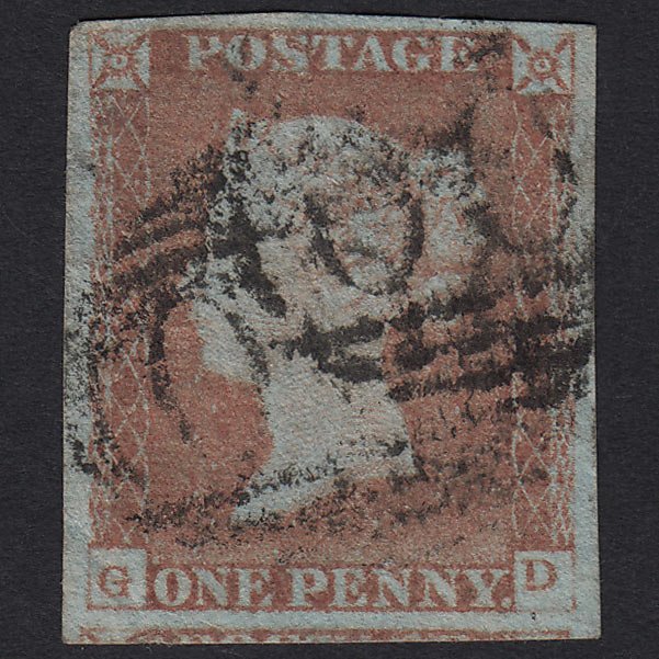 GB QV 1841 1d Red-brown (Plate 68) SG8-B1(1) GD GU 4 Margins