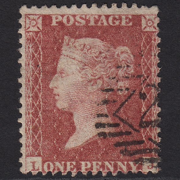 GB QV 1857 1d Rose-red (Plate 45) SG40-C10(1) LJ FU Light Cancel