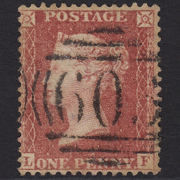 GB QV 1857 1d Rose-red (Plate 27) SG40-C10(1) LF GU Oxford 603