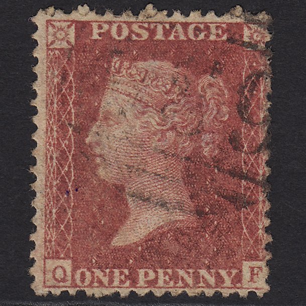GB QV 1857 1d Rose-red (Plate 48) SG40-C10(1) QF FU Light Cancel