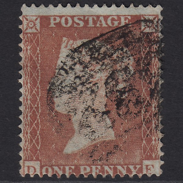 GB QV 1854 1d Red-brown (Plate 155) SG17-C1(1) DF GU Worn Impression