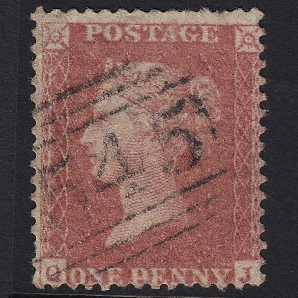 GB QV 1857 1d Rose-red Plate R17 SG40-C10(1) QJ GU Newcastle 545