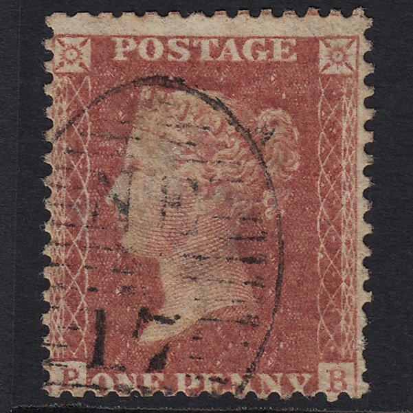 GB QV 1857 1d Rose-red (Plate 47) SG40-C10(1) PB GU London D&S NE17