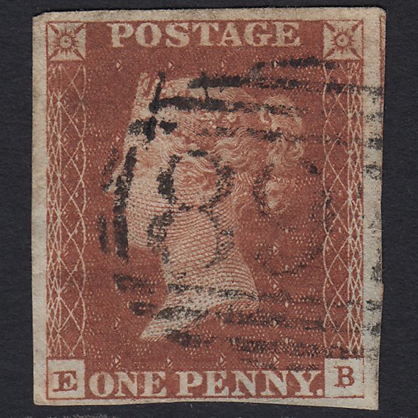 GB QV 1841 1d Red-brown (Plate 44) SG8-B1(1) EB GU Wisbech 897