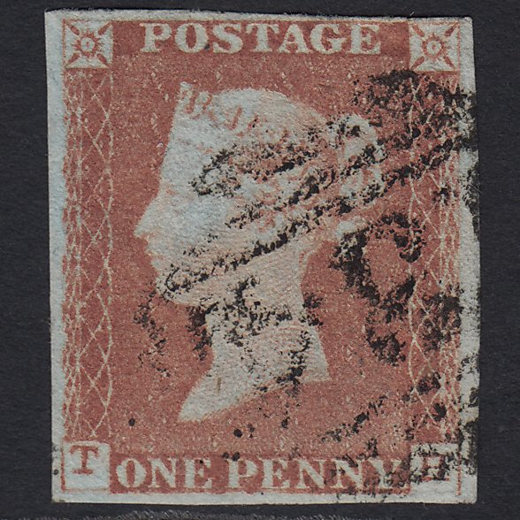 GB QV 1841 1d Red-brown (Plate 78) SG8-B1(1) TH FU Bristol 134