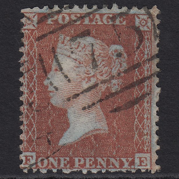 GB QV 1855 1d Red-brown (Plate 14) SG24-C3(1) FE FU Birmingham 75 Spoon
