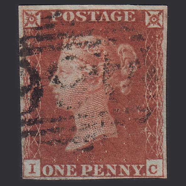 GB QV 1841 1d Red-brown (Plate 71) SG8-B1(1) IC GU 4M Imperf Liverpool 466