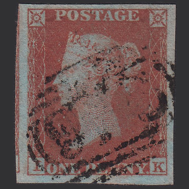 GB QV 1841 1d Red-brown (Plate 177) SG8-B2(1) IK FU 4M Mike Williams Certificate