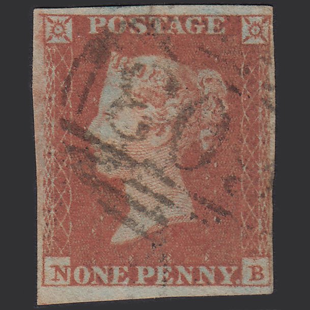 GB QV 1841 1d Red-brown (Plate 95) SG8-B1(1) NB GU 4M Imperf Oxford 603
